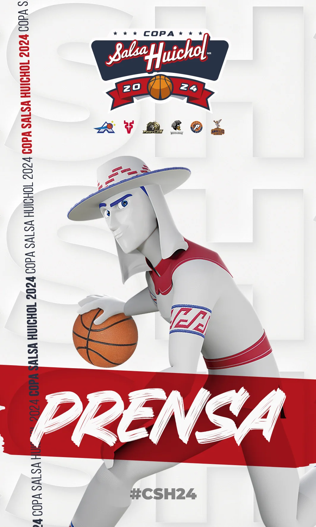 Gafete de prensa producido para un proyecto deportivo.