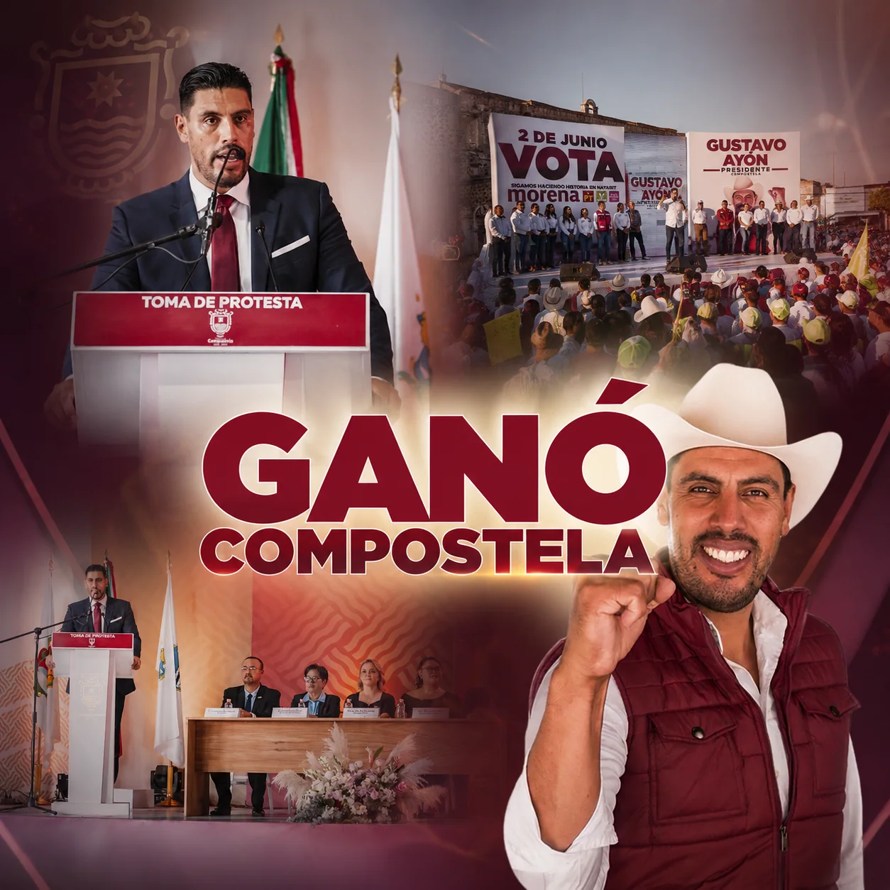 Aplicaciones de la estrategia creativa de la campaña de Gustavo Ayón.