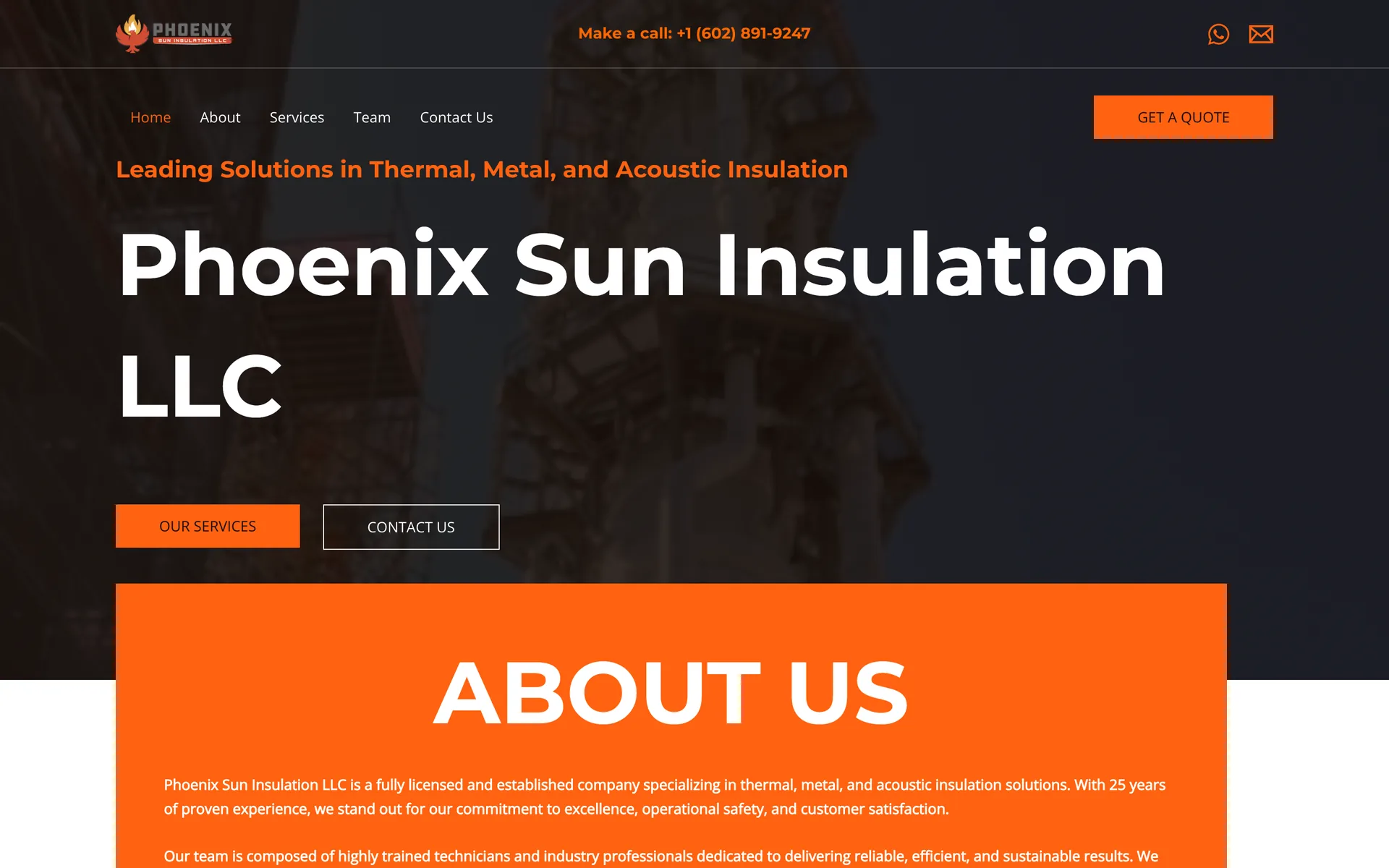 Phoenix Sun Insulation · Identidad y presencia digital