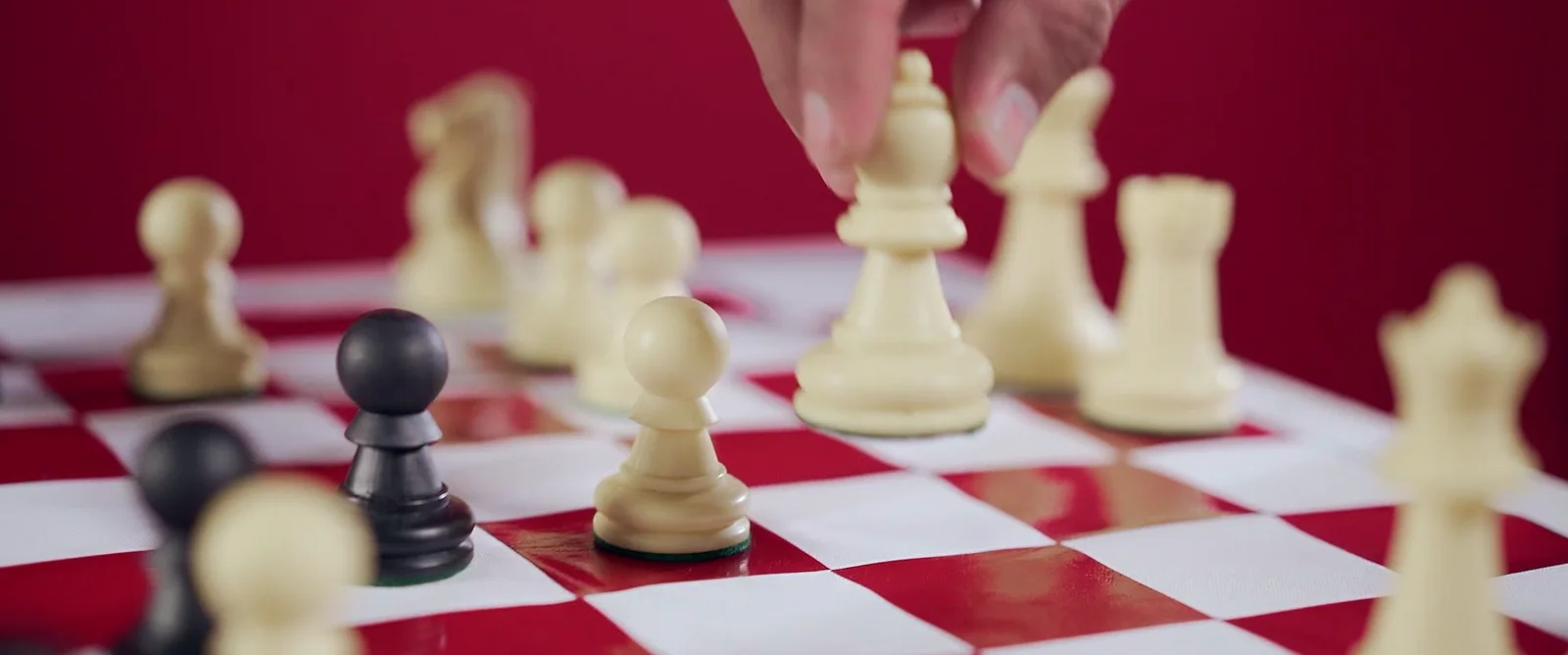 Tablero de ajedrez de la película de marca «Domina el juego».